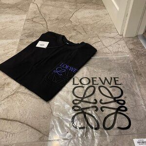 Nwt Loewe Men Black Pocket T-Shirt